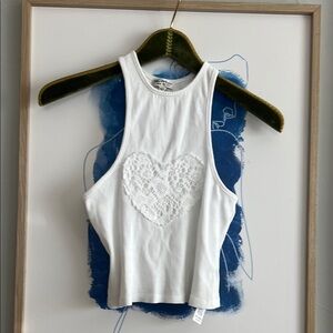 Miss Selfridge White Crop Top with Elegant Design